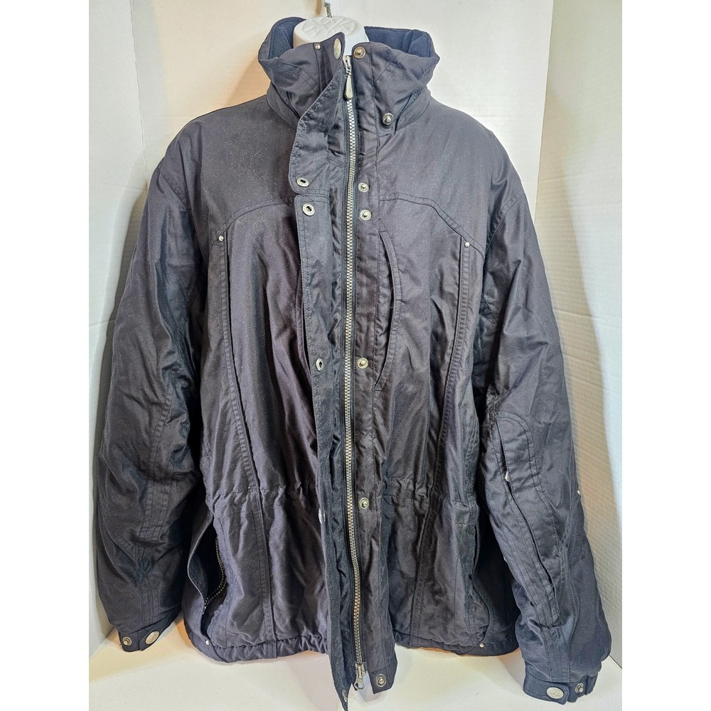 VTG COULOIR Black Ski Jacket Zip, Multi Pockets SZ 14 NO HOOD